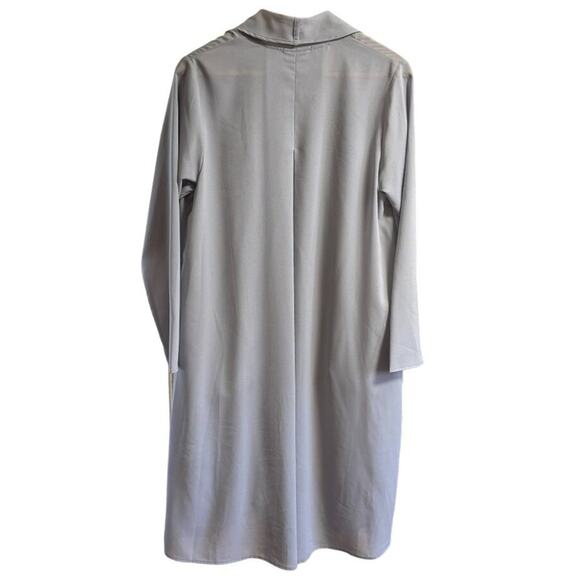 SYMPLI Sage Gray Whisper Coat in Georgette Fabric SZ 12 - Picture 7 of 11